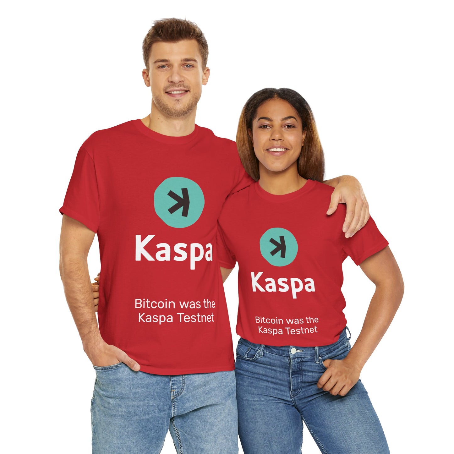 T-shirt - Bitcoin was the Kaspa testnet AUS SHIPPING