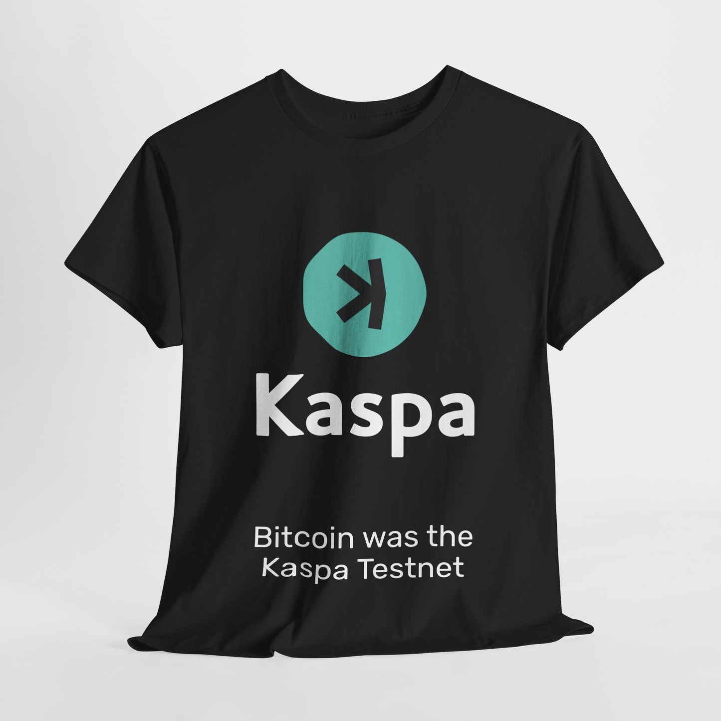 T-shirt - Bitcoin was the Kaspa testnet AUS SHIPPING