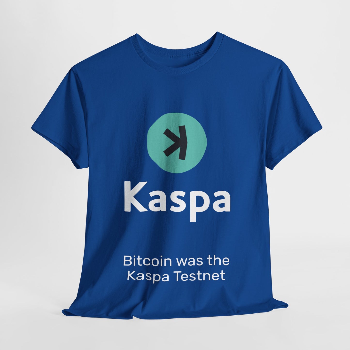 T-shirt - Bitcoin was the Kaspa testnet AUS SHIPPING