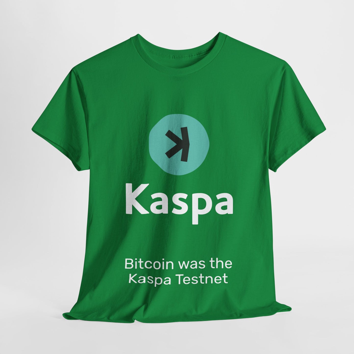 T-shirt - Bitcoin was the Kaspa testnet AUS SHIPPING