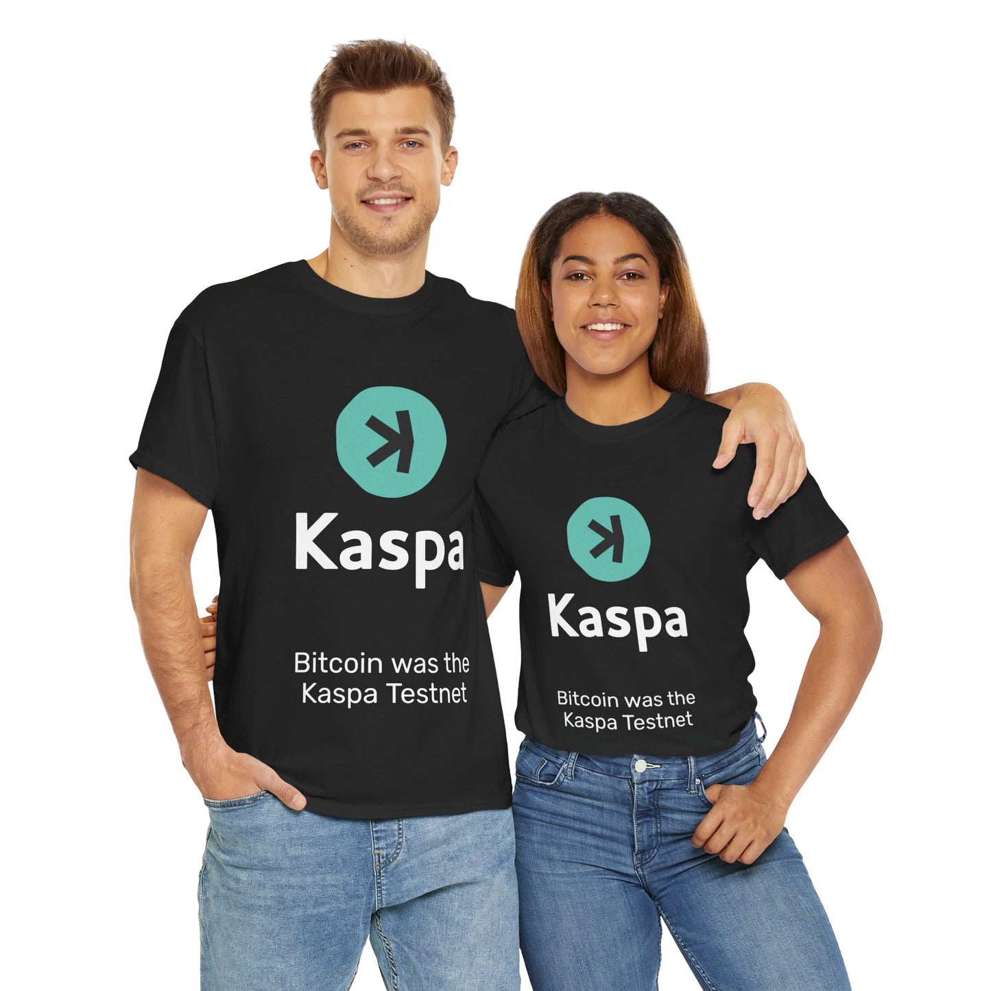 T-shirt - Bitcoin was the Kaspa testnet AUS SHIPPING