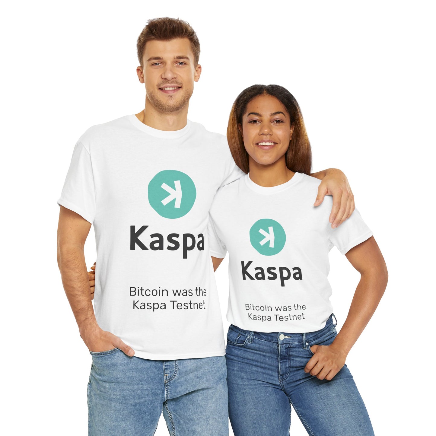 T-shirt - Bitcoin was the Kaspa testnet AUS SHIPPING