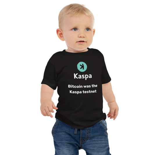 Baby Kaspa T-shirt - Bitcoin was the Kaspa testnet