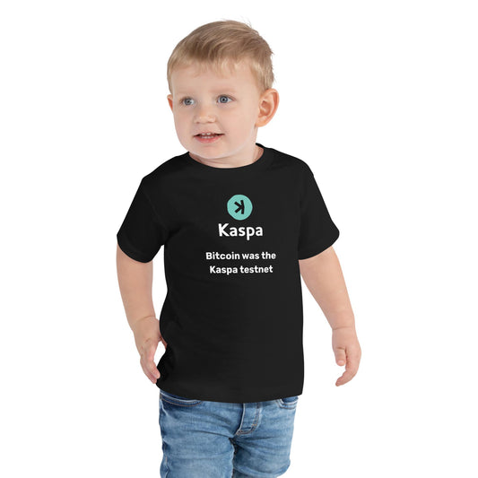 Toddler Kaspa T-shirt - Bitcoin was the Kaspa testnet