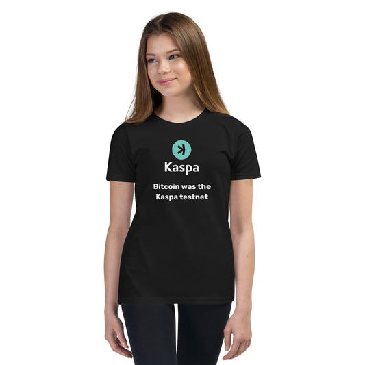 Youth Kaspa T-shirt - Bitcoin was the Kaspa testnet